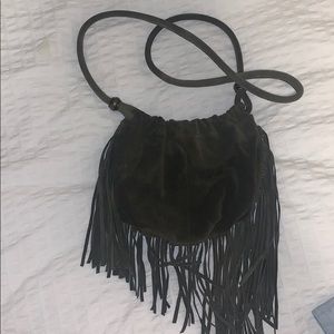 Urban outfitters faux leather purse with frills